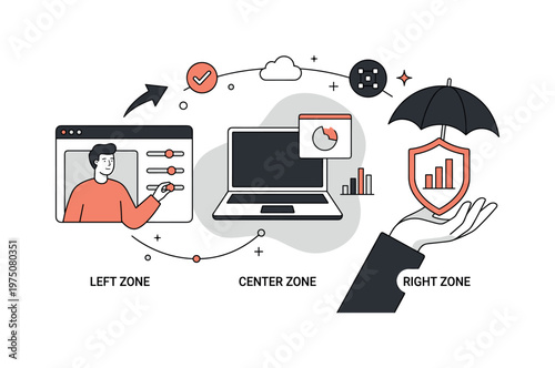 Business process optimization and data security illustration