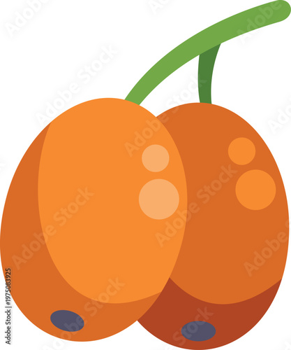 Sea buckthorn berries representing healthy food, vitamins, and natural nutrition