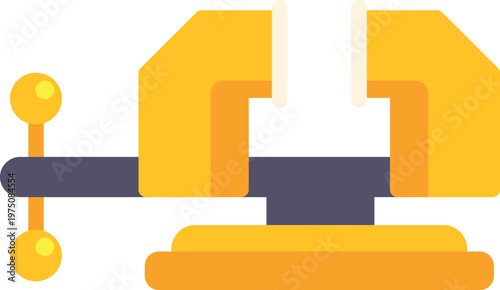 Bench vise holding equipment for workshop and construction tasks