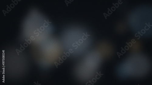 Foto Dark abstract background, with grainy texture, featuring soft, out-of-focus, cir