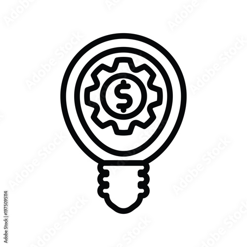 Money making idea icon