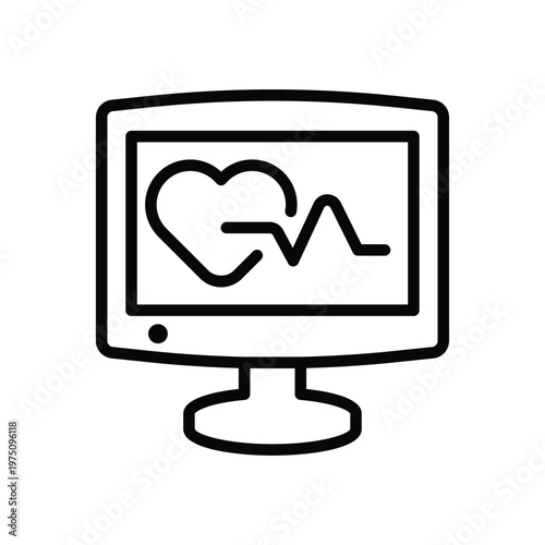 Computer diagnostic icon