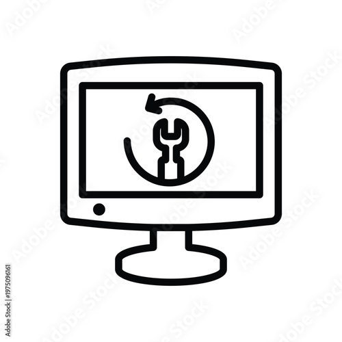 Computer restore icon
