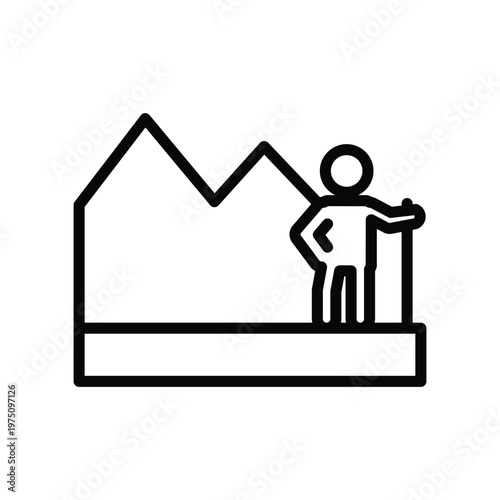 Nature traveler icon