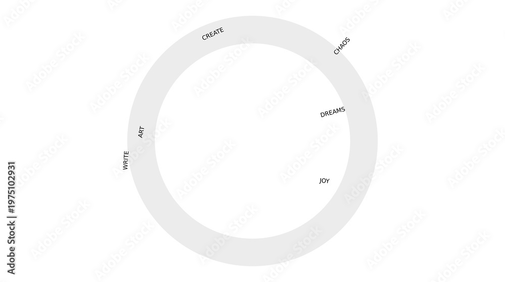 Naklejka premium Gray, circular, vector graphic element, ring shape, design template