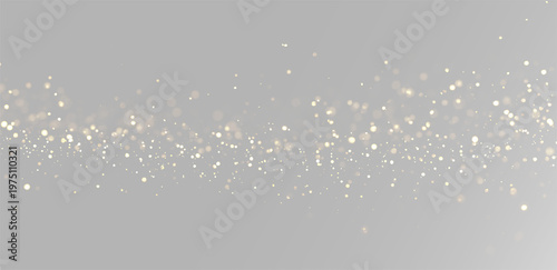 Εκτύπωση καμβά Golden glitter dust overlay with sparkling glowing particles, universal gold dus