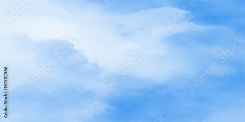 Foto Sky blue abstract background, painted in delicate gradients of azure and cerulean shades, creating a sense of ethereal beauty and endless horizon