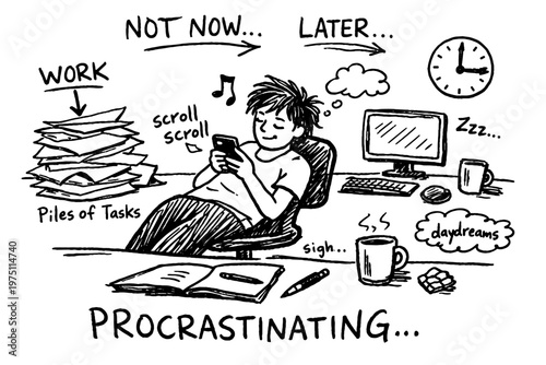 Style phone messy simple vector generation icon imperfect image procrastination naive doodle