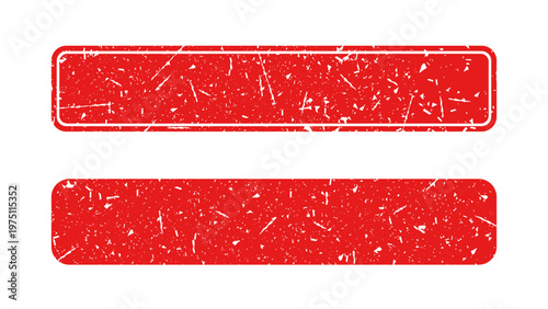 Editable grunge texture mockup for stamp isolated on white background