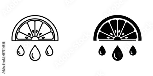 car windshield with raindrops flat design vector illustration