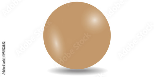 gold circle with realistic 3D vector illustration on white background. vector
