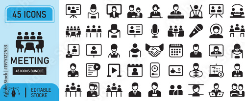 Set of vintage trust icons featuring business, money, and travel symbols for web design and internet media illustrations