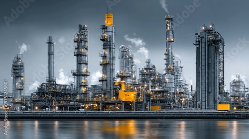 Explosion prevention chemical plant sensor systems concept representing process safety infrastructure platforms predictive risk monitoring technology industrial accident prevention innovation