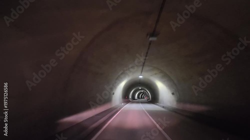 ドライブ映像　トンネル　長野県木曽郡上松町