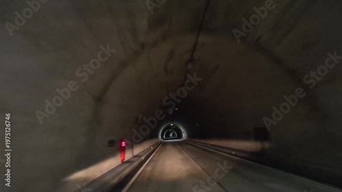 ドライブ映像　トンネル　長野県木曽郡上松町