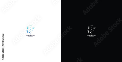 Fotografi Logo Design Inspiration for face and technology logo designs