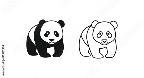 Cute Panda Drawing Ideas for Beginners Vector