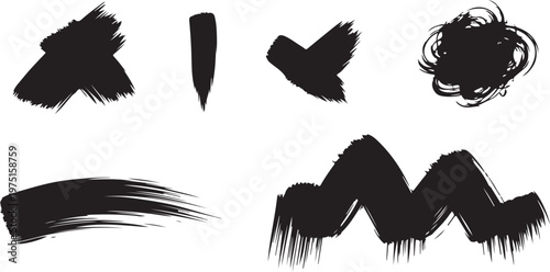 Black and white vector illustration of a flying eagle and hawk silhouette with a set of wings designed as a symbolic bird feather tattoo or wild angel flight icon 