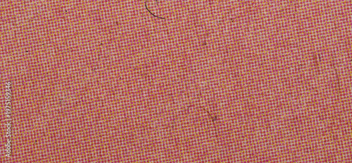 Schilderij op canvas Pink Yellow CMYK Halftone Dots Paper Print Texture Macro Background