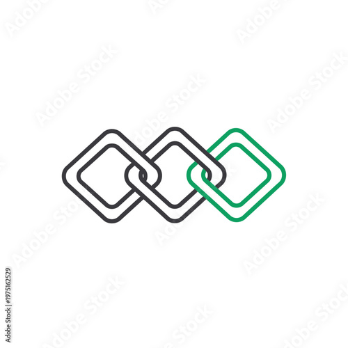 Geometric Blockchain Icon Representing Transparency, Unbreakable Trust, and Immutability. transparent.