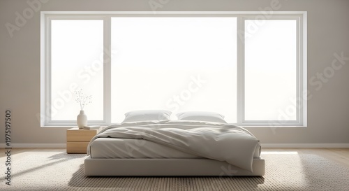 Modern Bedroom with Natural Light and Minimalist Decor