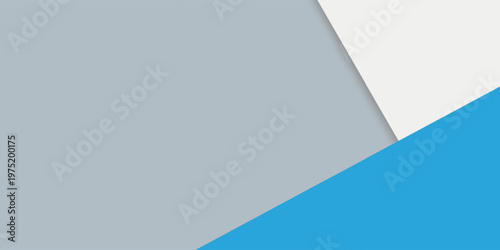 Texture of craft gray color paper background with blue and white border. Vintage abstract grey cardboard. Presentation template and mockup with copy space. Felt backdrop closeup.