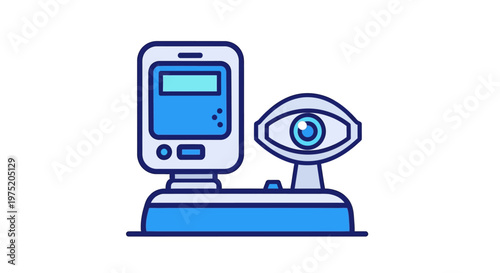 Biometric iris scanner device technology.