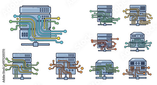 Circuit board computer hardware components.