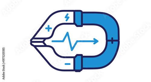 Electric Magnet with Pulse Line.