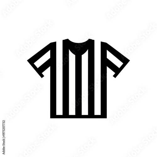 A clear and simple graphic representation of an official's striped shirt, symbolizing fair play, sportsmanship, and adherence to game rules