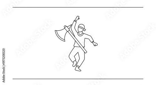 Woodcutter with Axe Icon