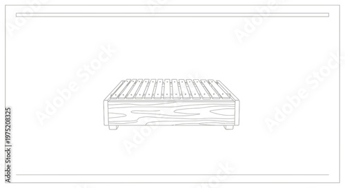 Wooden Pallet Bed Frame, Minimalist Platform Base, Natural Wood Furniture Design
