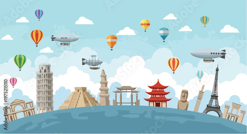 Celebrating Heritage Day with iconic landmarks and air travel around the world