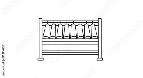 Gamelan musical instrument, metallophone, percussion, traditional Indonesian music, outline icon