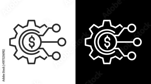 Transformation White Icon Set Vector 