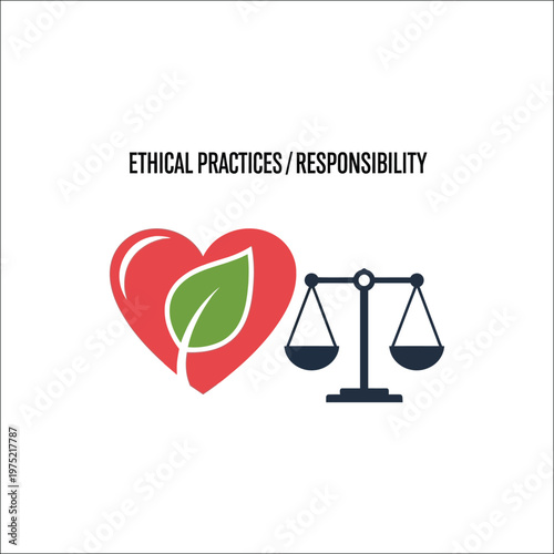 Ethical Practices & Social Responsibility Vector Icon