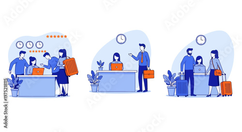 Home renovation flat set with contractor workers doing indoor maintenance vector illustration. Home renovation set flat vector modern illustration 
