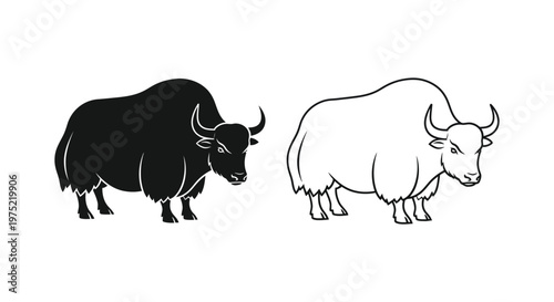 Yak vs Yak Wool: Unique Bovines & Fibers Vector