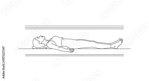 Person lying down on a pillow, relaxation, meditation, yoga, wellness, calm, peace, rest