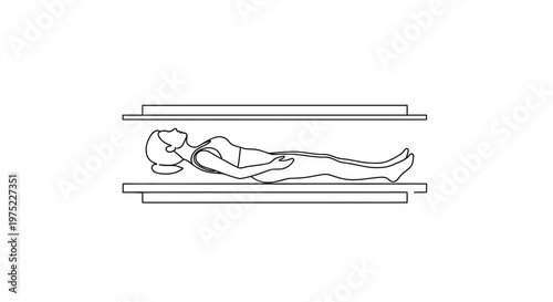 Person lying in a sarcophagus, ancient Egyptian burial, afterlife concept