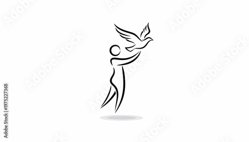 Person Releasing Dove, Symbol of Freedom, Peace, Hope, Spirituality, New Beginnings