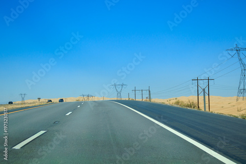Algodones Sand Dunes along Interstate-8 in California