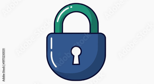 Simple padlock icon, representing security and protection