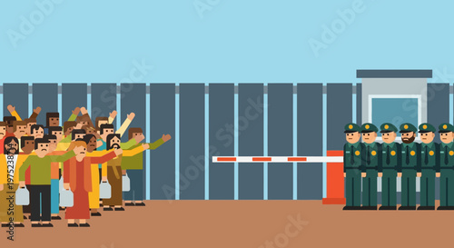 Soldiers standing at attention formation.