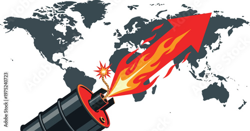 Missile Launching with Global Map Background.