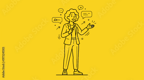 Man talking on mobile phone.