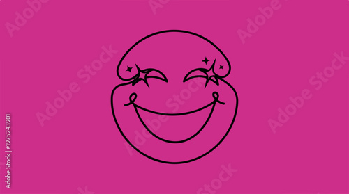 Smiling Face Emoticon Icon.
