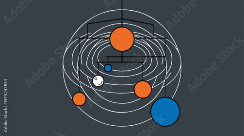 Solar System Model Orbits Planets.