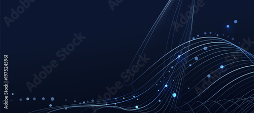 Technology digital data flow background, modern tech banner, corporate business concept, for presentation business or tech event poster EPS 10