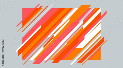 Vibrant Orange Abstract Background.